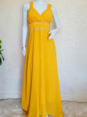 Vestido amarillo largo