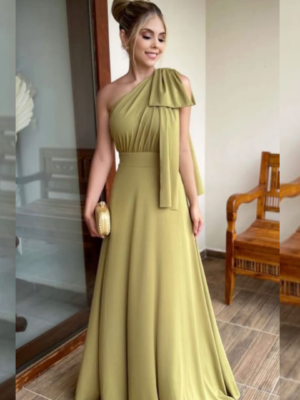 Vestido amarillo media manga