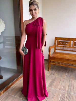 Vestido terracota media manga