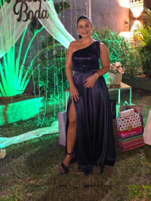 Vestido azul marino con lentejuelas (copia)